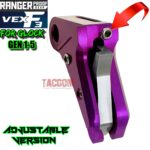 RANGER PROOF / JOHNNY GLOCK COLLABORATION VEX F3 PURPLE ADJUSTABLE TRIGGER for GLOCK GEN 1 2 3 4 5 - 17 19 19X 20 21 22 23 24 26 27 31 32 33 34 35 37 36 38 39 43 43x 45 48 - Image 2