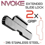 NVOKE For GLOCK 43 43X 48 EXTENDED SLIDE LOCK TAKE DOWN - 316 STAINLESS - BLACK - Image 4