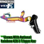 RANGER PROOF / JOHNNY GLOCK COLLABORATION VEX F3 Black /SILVER TWO-TONE "ADJUSTABLE VERSION" TRIGGER for GLOCK GEN 1 2 3 4 5 - 17 19 19X 20 21 22 23 24 26 27 31 32 33 34 35 37 36 38 39 43 43x 45 48 - Image 6