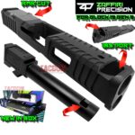 ZAFFIRI BLACK IBS PORTED SLIDE WITH BLACK IBS BARREL - RMR COVER PLATE FOR GLOCK 19 GEN 3