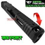 ZAFFIRI BLACK IBS PORTED SLIDE WITH BLACK IBS BARREL - RMR COVER PLATE FOR GLOCK 19 GEN 3 - Image 6