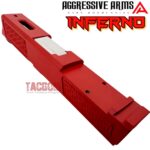 AGGRESSIVE ARMS INFERNO RED PORTED RMR SLIDE AND POLISHED STAINLESS STEEL BARREL FOR GLOCK 26 GEN 3 - Image 5