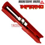 AGGRESSIVE ARMS INFERNO RED PORTED RMR SLIDE AND POLISHED STAINLESS STEEL BARREL FOR GLOCK 26 GEN 3 - Image 7