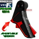 RANGER PROOF / JOHNNY GLOCK COLLABORATION VEX F3 "EXCLUSIVE" BLACK / RED ADJUSTABLE TRIGGER for GLOCK GEN 1 2 3 4 5 - 17 19 19X 20 21 22 23 24 26 27 31 32 33 34 35 37 36 38 39 43 43x 45 48 - Image 3