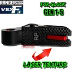 RANGER PROOF / JOHNNY GLOCK COLLABORATION VEX F3 "EXCLUSIVE" BLACK / RED ADJUSTABLE TRIGGER for GLOCK GEN 1 2 3 4 5 - 17 19 19X 20 21 22 23 24 26 27 31 32 33 34 35 37 36 38 39 43 43x 45 48 - Image 4