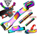GHOST INC for GLOCK 42 43 43X 48 RAINBOW TRIGGER and HOUSING PINS + EXTENDED SLIDE RELEASE + SLIDE LOCK
