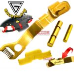 GHOST INC for GLOCK 42 43 43X 48 GOLD TRIGGER and HOUSING PINS + EXTENDED SLIDE RELEASE + SLIDE LOCK
