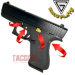 GHOST INC for GLOCK 42 43 43X 48 GOLD TRIGGER and HOUSING PINS + EXTENDED SLIDE RELEASE + SLIDE LOCK - Image 6