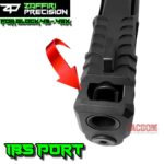 ZAFFIRI BLACK COMPLETE IBS PORTED SLIDE WITH IBS BARREL - SIGHTS - UPK INSTALLED - RMSC COVER PLATE FOR GLOCK 43 / 43X - Image 5