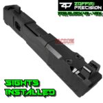 ZAFFIRI BLACK COMPLETE IBS PORTED SLIDE WITH IBS BARREL - SIGHTS - UPK INSTALLED - RMSC COVER PLATE FOR GLOCK 43 / 43X - Image 6