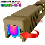 AGGRESIVE ARMS "VECTOR" RAINBOW PVD SLIDE END PLATE For GLOCK 43 43x 48 - STAINLESS STEEL - Image 2
