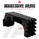 AGGRESSIVE ARMS STEALTH BLACK EXTENDED MAGAZINE CATCH for GLOCK 43X and 48 "SPIKES" - Image 3