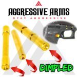 AGGRESSIVE ARMS SHINY GOLD PLATED DIMPLE PINS - EXTENDED SLIDE LOCK - EXTENDED MAGAZINE CATCH -EXTENDED SLIDE RELEASE for GLOCK GEN 1 2 3 -17 17L 19 22 23 24 26 27 31 32 33 34 37 38 39 - Image 4