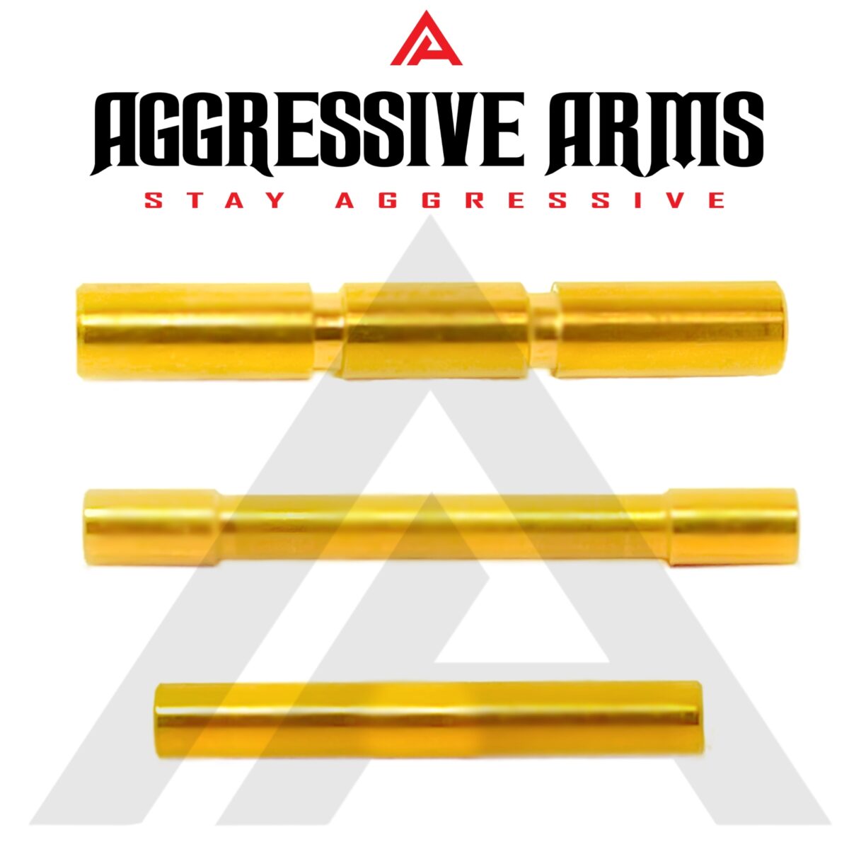 AGGRESSIVE ARMS SHINY GOLD PLATED DIMPLE PINS - EXTENDED SLIDE LOCK - EXTENDED MAGAZINE CATCH -EXTENDED SLIDE RELEASE for GLOCK GEN 1 2 3 -17 17L 19 22 23 24 26 27 31 32 33 34 37 38 39 - Image 10