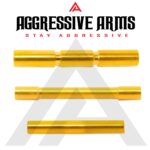AGGRESSIVE ARMS SHINY GOLD PLATED DIMPLE PINS - EXTENDED SLIDE LOCK - EXTENDED MAGAZINE CATCH -EXTENDED SLIDE RELEASE for GLOCK GEN 1 2 3 -17 17L 19 22 23 24 26 27 31 32 33 34 37 38 39 - Image 10