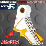 RANGER PROOF / JOHNNY GLOCK COLLABORATION VEX F3 "TACDOM SIGNATURE" WHITE / GOLD ADJUSTABLE TRIGGER for GLOCK GEN 1 2 3 4 5 - 17 19 19X 20 21 22 23 24 26 27 31 32 33 34 35 37 36 38 39 43 43x 45 48 - Image 4
