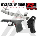 AGGRESSIVE ARMS R-LINE for GLOCK  43 43X 48 "BILLET ALUMINUM" TRIGGER STEALTH BLACK - With POLISHED TRIGGER BAR