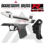 AGGRESSIVE ARMS R-LINE for GLOCK GEN 5 BILLET ALUMINUM TRIGGER STEALTH BLACK - With POLISHED TRIGGER BAR -  17 18 19 19X 22 23 26 27 31 32 33 34 35 45