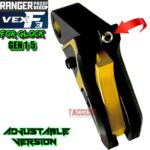 RANGER PROOF / JOHNNY GLOCK COLLABORATION VEX F3 "EXCLUSIVE" BLACK / GOLD ADJUSTABLE TRIGGER for GLOCK GEN 1 2 3 4 5 - 17 19 19X 20 21 22 23 24 26 27 31 32 33 34 35 37 36 38 39 43 43x 45 48 - Image 2