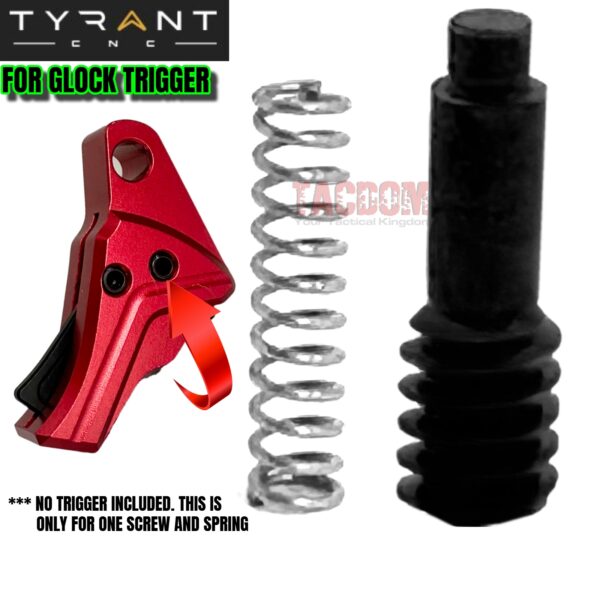 TYRANT DESIGNS REPLACEMENT BLACK AND SPRING for TYRANT GLOCK TRIGGER
