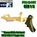 RANGER PROOF / JOHNNY GLOCK COLLABORATION VEX F3 BAZOOKA GREEN (Similar to OD) "ADJUSTABLE" TRIGGER for GLOCK GEN 1 2 3 4 5 - 17 19 19X 20 21 22 23 24 26 27 31 32 33 34 35 37 36 38 39 43 43x 45 48 - Image 8