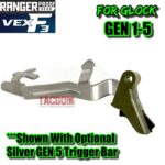 RANGER PROOF / JOHNNY GLOCK COLLABORATION VEX F3 BAZOOKA GREEN (Similar to OD) "ADJUSTABLE" TRIGGER for GLOCK GEN 1 2 3 4 5 - 17 19 19X 20 21 22 23 24 26 27 31 32 33 34 35 37 36 38 39 43 43x 45 48 - Image 5