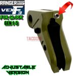 RANGER PROOF / JOHNNY GLOCK COLLABORATION VEX F3 BAZOOKA GREEN (Similar to OD) "ADJUSTABLE" TRIGGER for GLOCK GEN 1 2 3 4 5 - 17 19 19X 20 21 22 23 24 26 27 31 32 33 34 35 37 36 38 39 43 43x 45 48 - Image 2