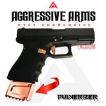 AGGRESSIVE ARMS "PULVERIZER" SHINY COPPER +0 Grip SPIKED Extension Weighted Pad plate Magazine for Glock 19 23 32 & P80 PF940C - Image 3