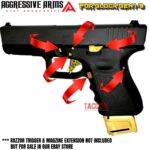 AGGRESSIVE ARMS SHINY GOLD PLATED DIMPLE PINS - EXTENDED SLIDE LOCK - EXTENDED MAGAZINE CATCH -EXTENDED SLIDE RELEASE for GLOCK GEN 1 2 3 -17 17L 19 22 23 24 26 27 31 32 33 34 37 38 39 - Image 7