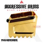 AGGRESSIVE ARMS "PULVERIZER" SHINY GOLD +0 Grip SPIKED Extension Weighted Pad plate Magazine for Glock 19 23 32 & P80 PF940C - Image 6