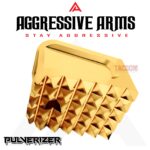 AGGRESSIVE ARMS "PULVERIZER" SHINY GOLD +0 Grip SPIKED Extension Weighted Pad plate Magazine for Glock 19 23 32 & P80 PF940C - Image 4