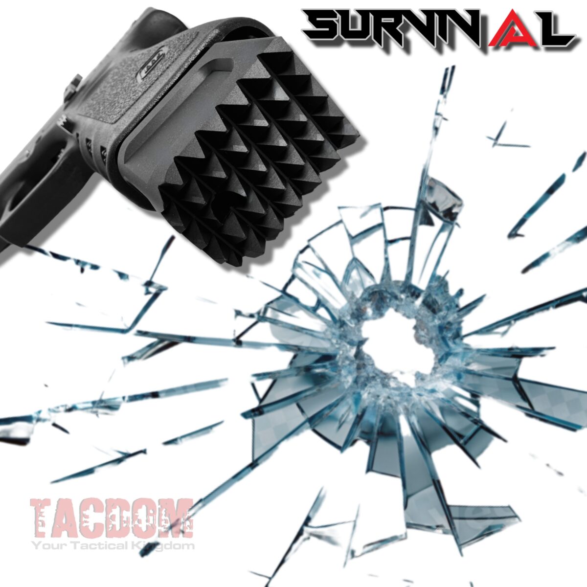 AGGRESSIVE ARMS "PULVERIZER" BLACK +0 Grip SPIKED Extension Weighted Pad plate Magazine for Glock 17 22 31 34 & P80 PF940V2 - Image 8