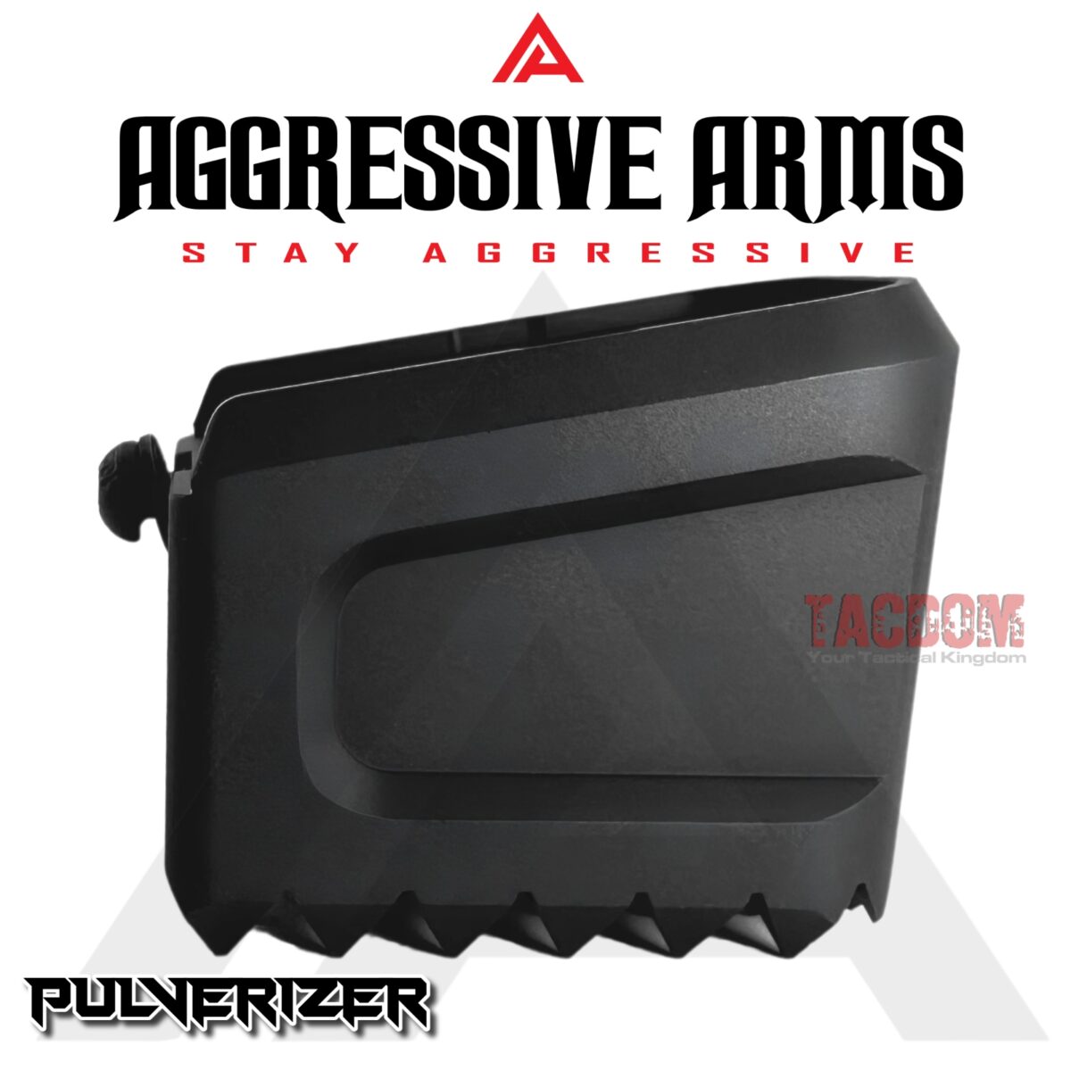 AGGRESSIVE ARMS "PULVERIZER" BLACK +0 Grip SPIKED Extension Weighted Pad plate Magazine for Glock 17 22 31 34 & P80 PF940V2 - Image 7