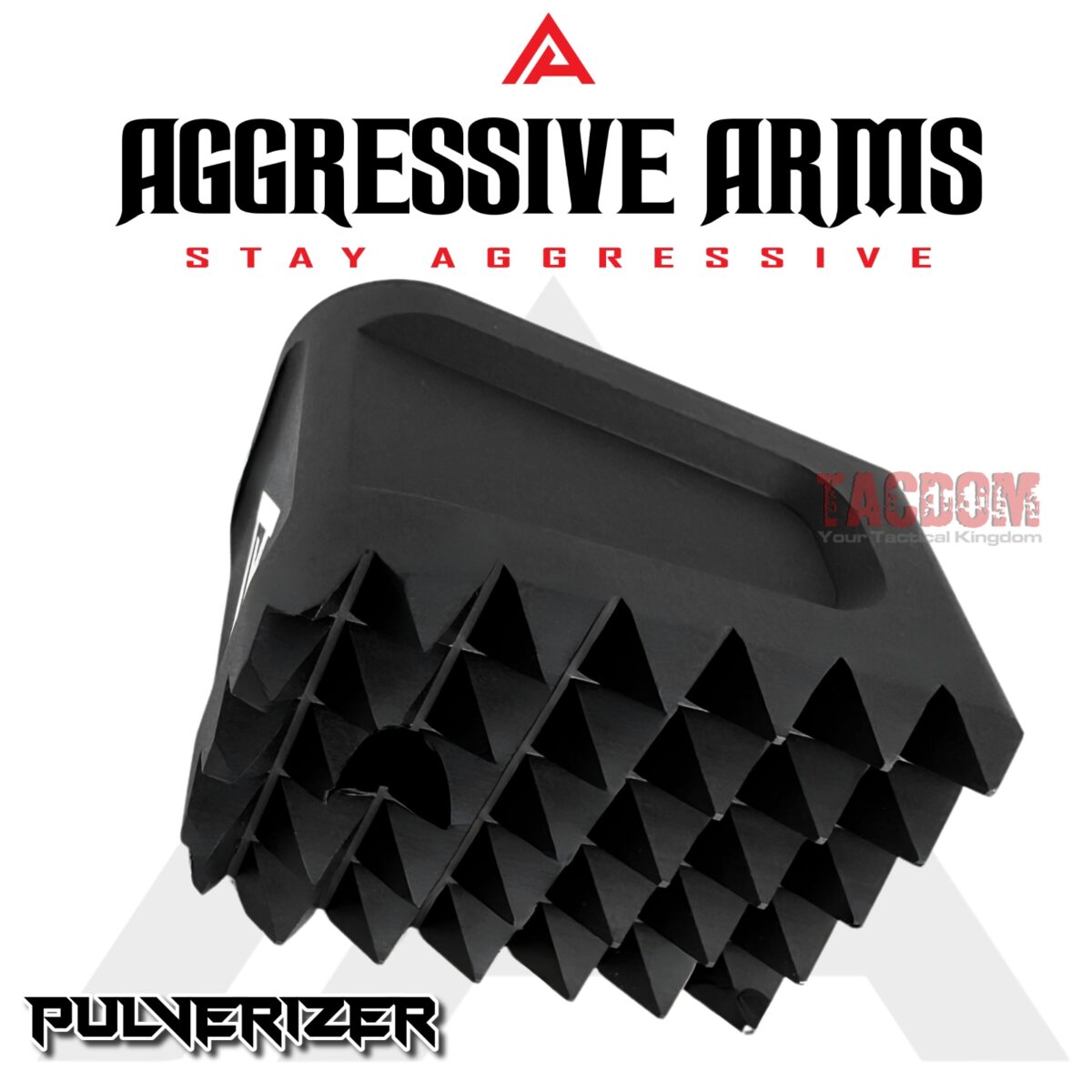 AGGRESSIVE ARMS "PULVERIZER" BLACK +0 Grip SPIKED Extension Weighted Pad plate Magazine for Glock 17 22 31 34 & P80 PF940V2 - Image 5