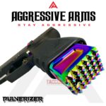 AGGRESSIVE ARMS "PULVERIZER" SHINY RAINBOW +0 Grip SPIKED Extension Weighted Pad plate Magazine for Glock 19 23 32 & P80 PF940C - Image 2