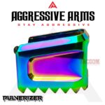 AGGRESSIVE ARMS "PULVERIZER" SHINY RAINBOW +0 Grip SPIKED Extension Weighted Pad plate Magazine for Glock 19 23 32 & P80 PF940C - Image 4