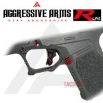 AGGRESSIVE ARMS R-LINE for GLOCK GEN 3 / 4 BILLET ALUMINUM TRIGGER BATTLEWORN RED - With POLISHED TRIGGER BAR - 17 17L 18 19 22 23 26 27 31 32 33 34 35 - Image 2
