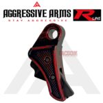 AGGRESSIVE ARMS R-LINE for GLOCK GEN 3 / 4 BILLET ALUMINUM TRIGGER BATTLEWORN RED - With POLISHED TRIGGER BAR - 17 17L 18 19 22 23 26 27 31 32 33 34 35 - Image 3