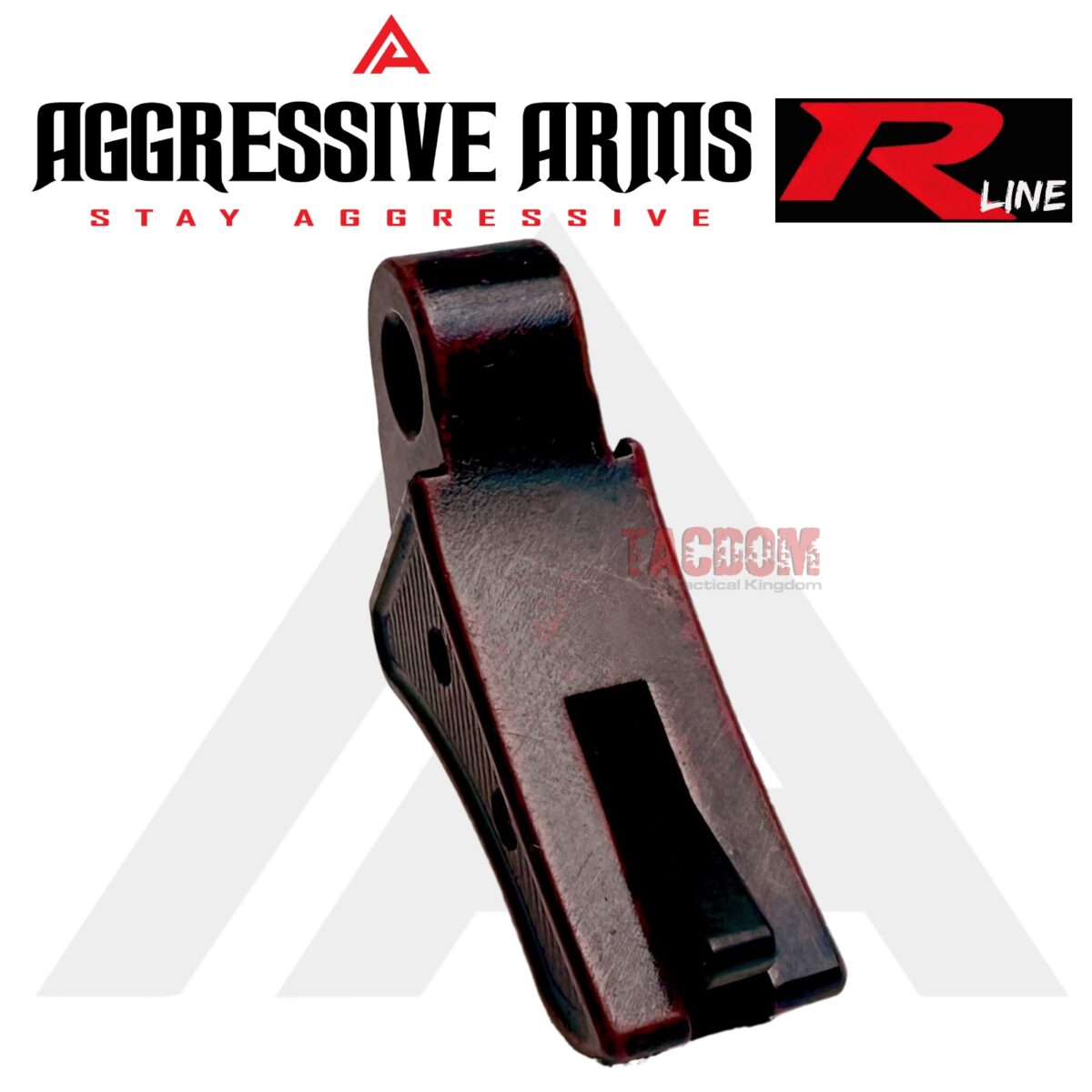 AGGRESSIVE ARMS R-LINE for GLOCK GEN 3 / 4 BILLET ALUMINUM TRIGGER BATTLEWORN RED - With POLISHED TRIGGER BAR -  17 17L 18 19 22 23 26 27 31 32 33 34 35 - Image 5