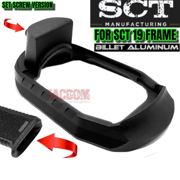 SCT MANUFACTURING BILLET ALUMINUM BLACK MAGWELL for the SCT19 FRAME
