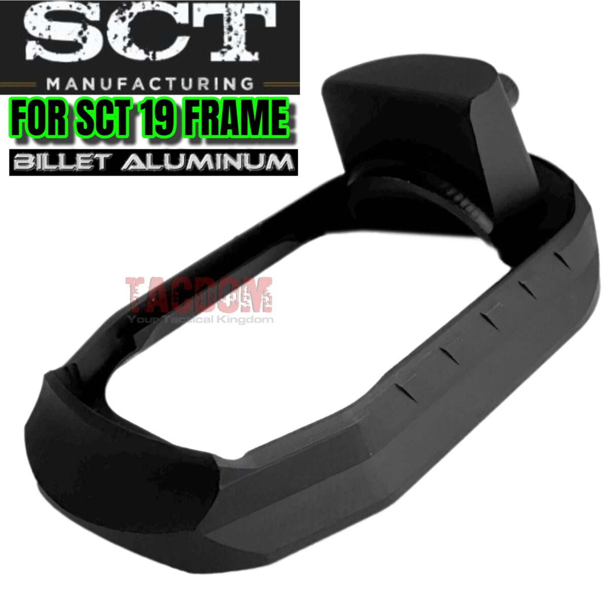SCT MANUFACTURING BILLET ALUMINUM BLACK MAGWELL for the SCT19 FRAME - Image 2