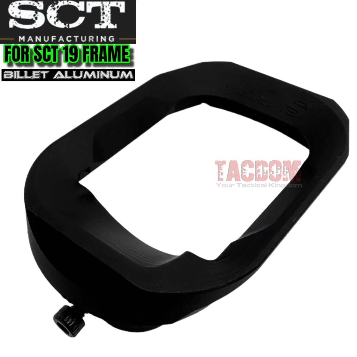 SCT MANUFACTURING BILLET ALUMINUM BLACK MAGWELL for the SCT19 FRAME - Image 3
