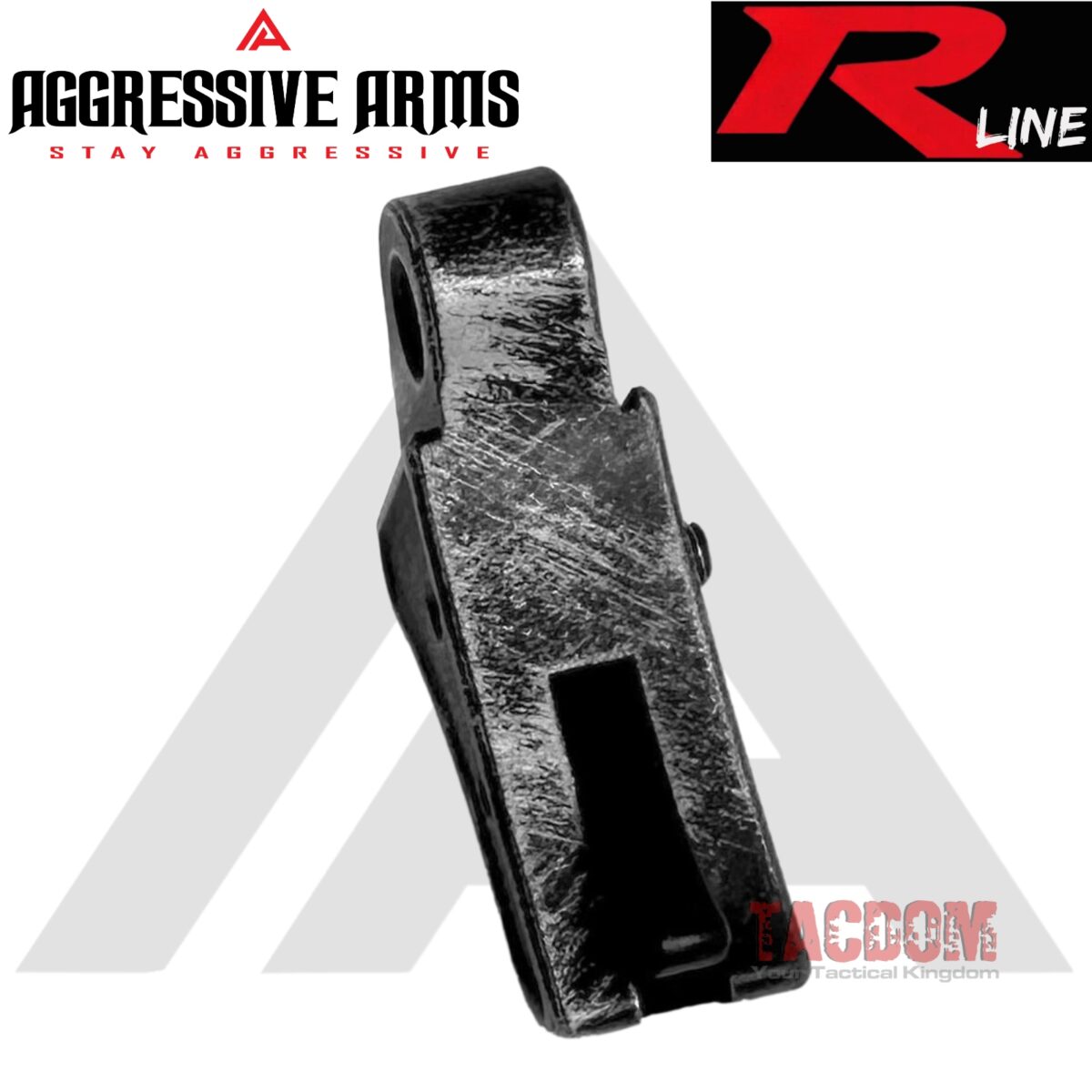 AGGRESSIVE ARMS R-LINE for GLOCK  43 43X 48 "BILLET ALUMINUM" TRIGGER BATTLEWORN GREY - With POLISHED TRIGGER BAR - Image 6