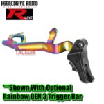 AGGRESSIVE ARMS R-LINE for GLOCK GEN 1 2 3 4 5 "BILLET ALUMINUM" TRIGGER BATTLEWORN GREY GRAY - Image 7