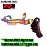 AGGRESSIVE ARMS R-LINE for GLOCK GEN 1 2 3 4 5 "BILLET ALUMINUM" TRIGGER BATTLEWORN RED - Image 8