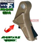 RANGER PROOF / JOHNNY GLOCK COLLABORATION VEX F3 FDE TAN ADJUSTABLE TRIGGER for GLOCK GEN 1 2 3 4 5 - 17 19 19X 20 21 22 23 24 26 27 31 32 33 34 35 37 36 38 39 43 43x 45 48 - Image 3