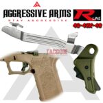 STEEL CITY ARSENAL GLOCK GEN 5 - 43X - 48 ENHANCED OD GREEN MAGWELL – AGGRESSIVE ARMS RLINE RACE TRIGGER + BAR - Image 2