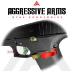 AGGRESSIVE ARMS JEWELRY RAINBOW EXTENDED MAGAZINE CATCH for GLOCK 43X and 48 "SPIKES" - Image 2