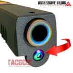 AGGRESSIVE GUIDE ROD Assembly for GLOCK 17 Gen 3 -17LB Spring - RAINBOW CHAMELEON over Stainless Steel - Image 4