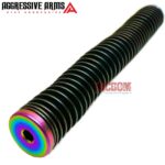 AGGRESSIVE GUIDE ROD Assembly for GLOCK 17 Gen 3 -17LB Spring - RAINBOW CHAMELEON over Stainless Steel - Image 5